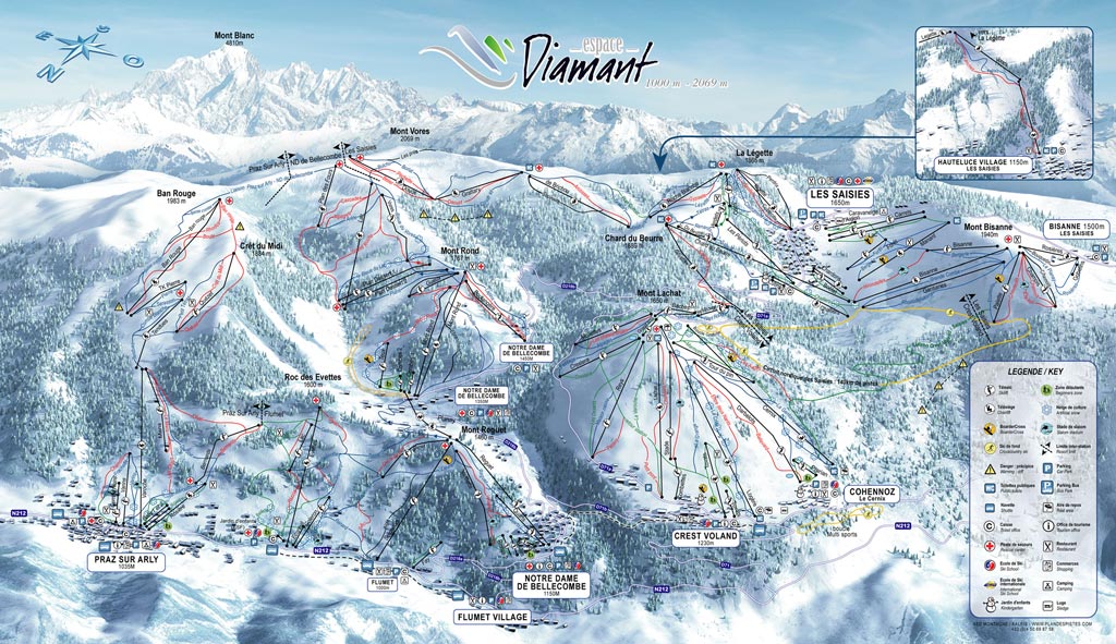 Plan des pistes serre chevalier ouverte