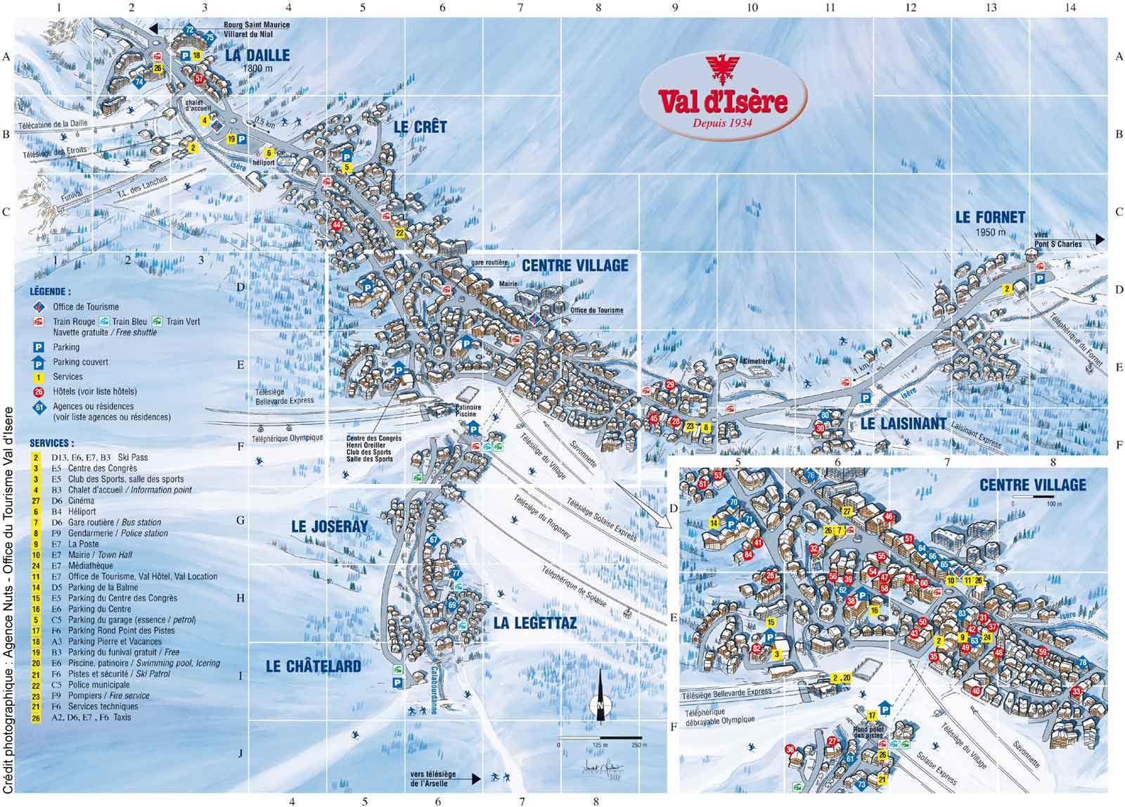 station de val d isère • Voyages Cartes
